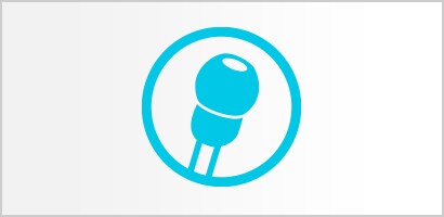 Circular cyan icon of a Littmann stethoscope soft-sealing eartip.
